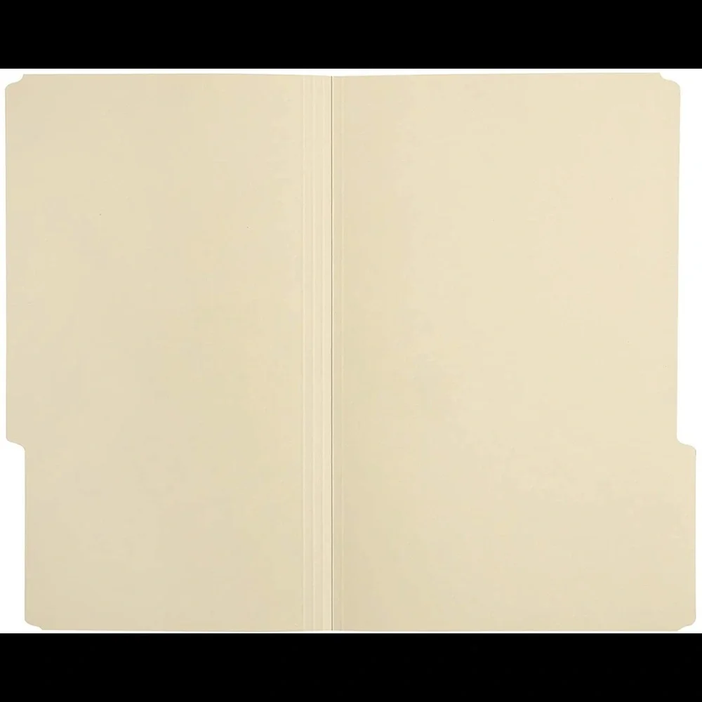 Beige File Folders - 1/3 Tab, Manila, Legal Size, 75-Pack